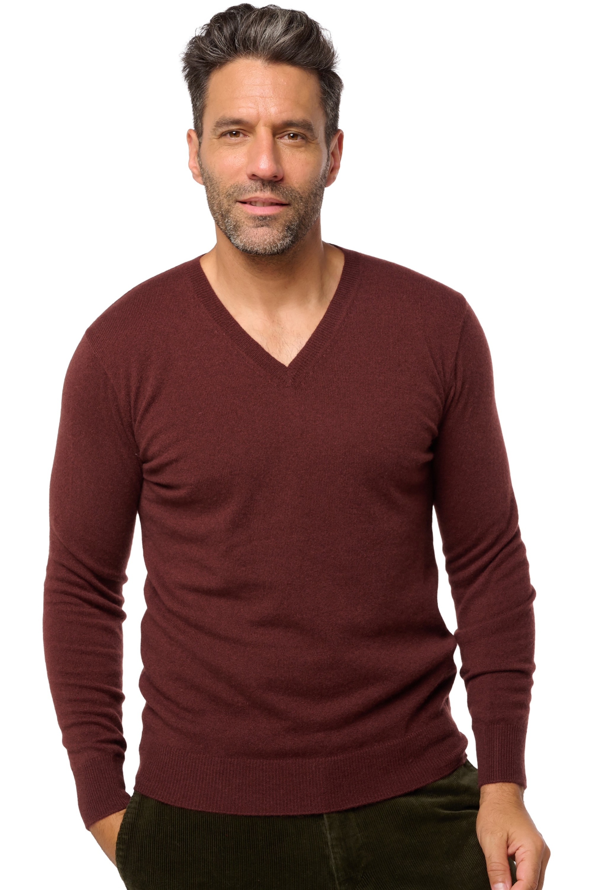 Cashmere men basic sweaters at low prices tor first cinnabar xl