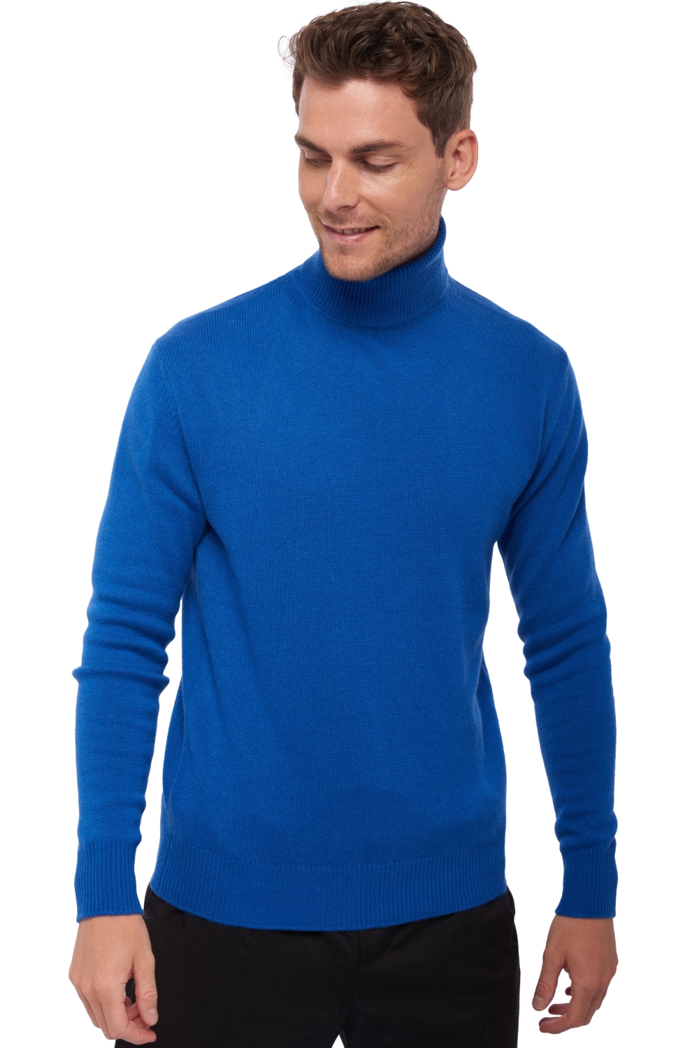 Cashmere men chunky sweater edgar 4f lapis blue 2xl