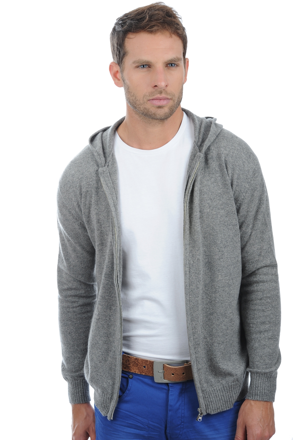 Cashmere men hiro grey marl xs