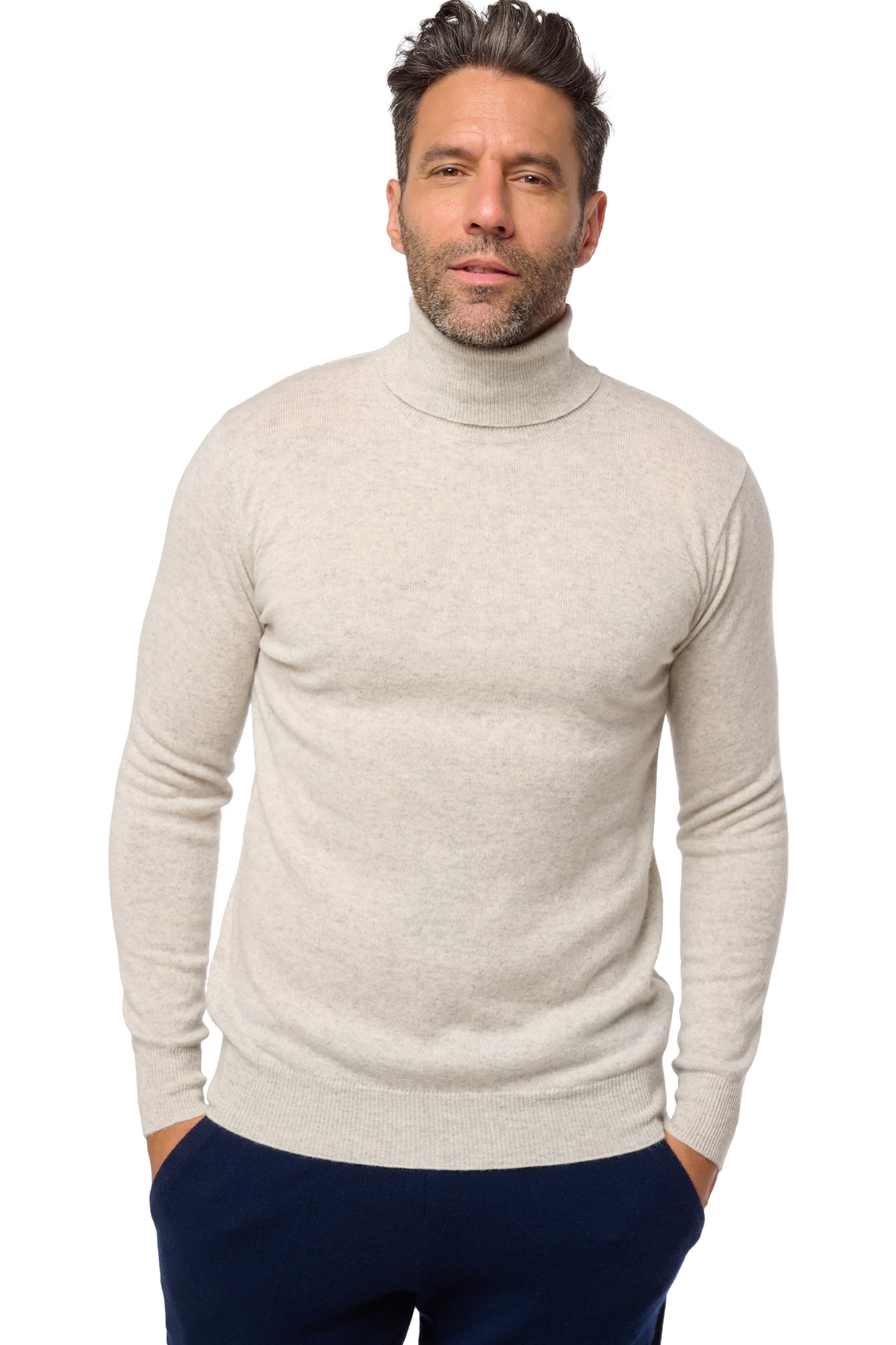 Cashmere men roll neck tarry first blizard 2xl