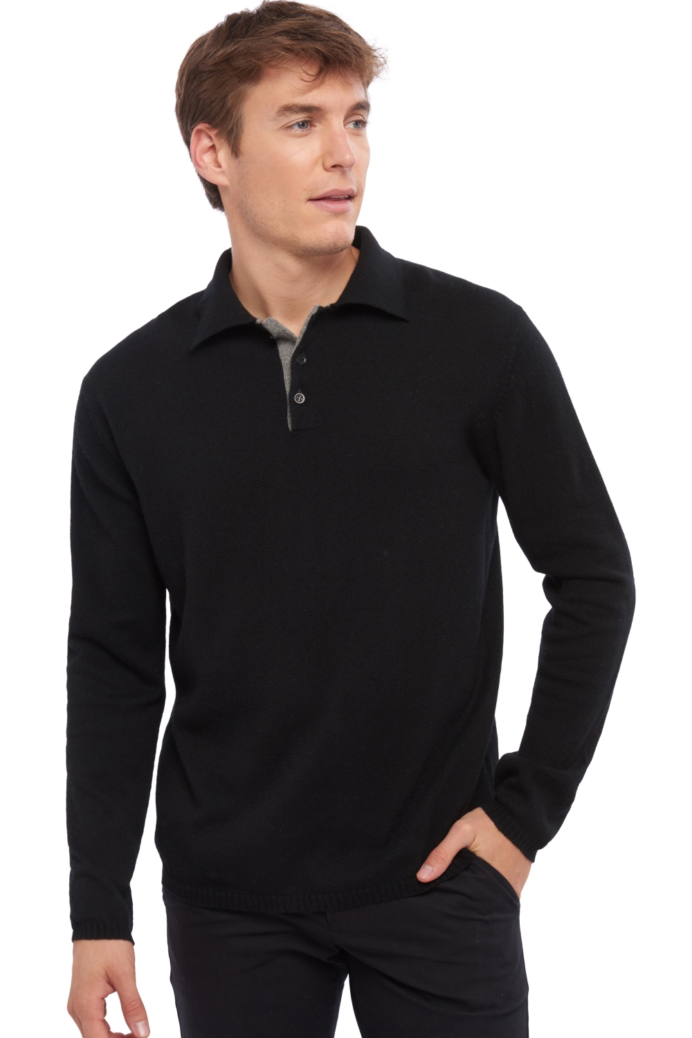 Cashmere men scott black grey marl 2xl