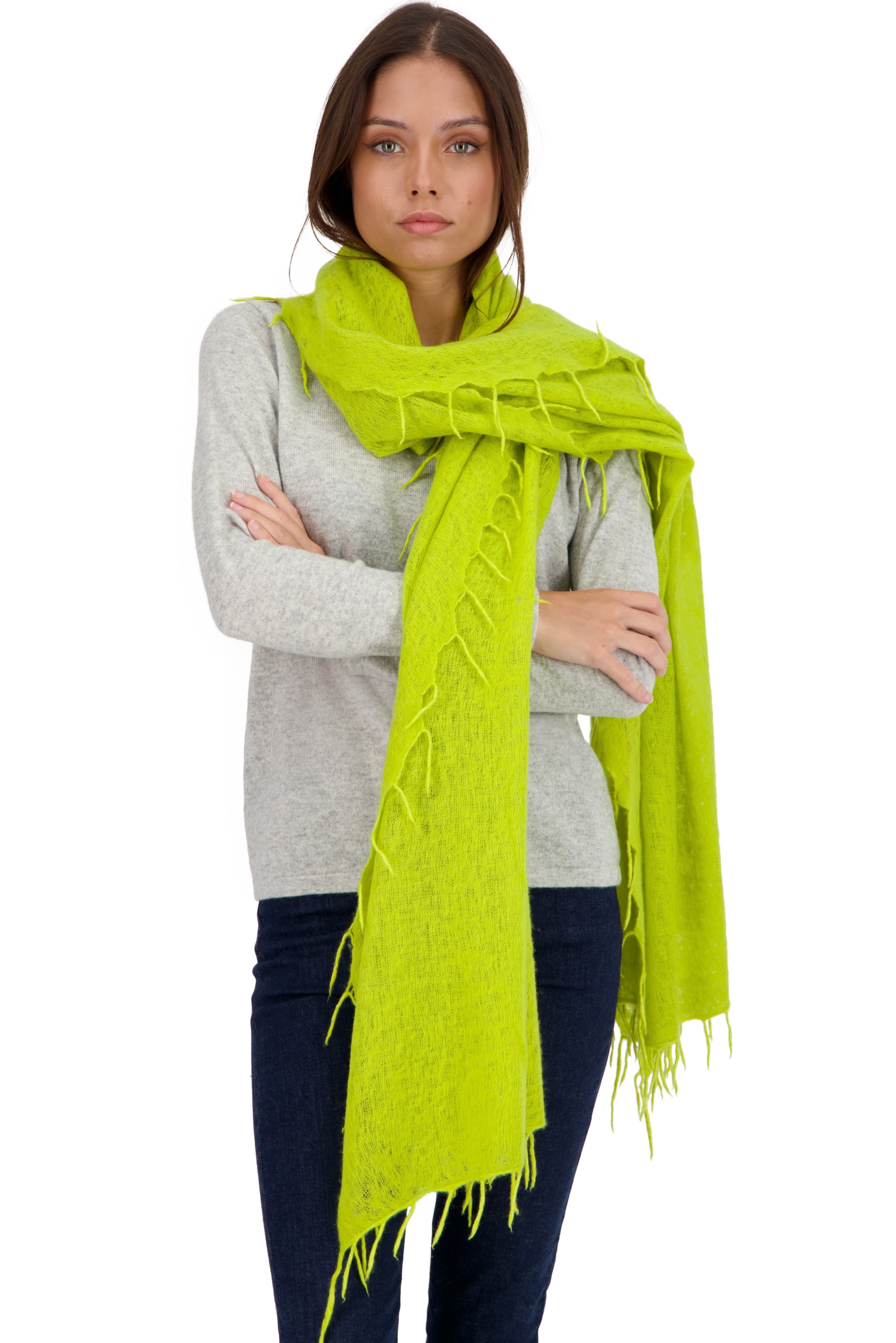 Cashmere men tresor chartreuse 200 cm x 90 cm