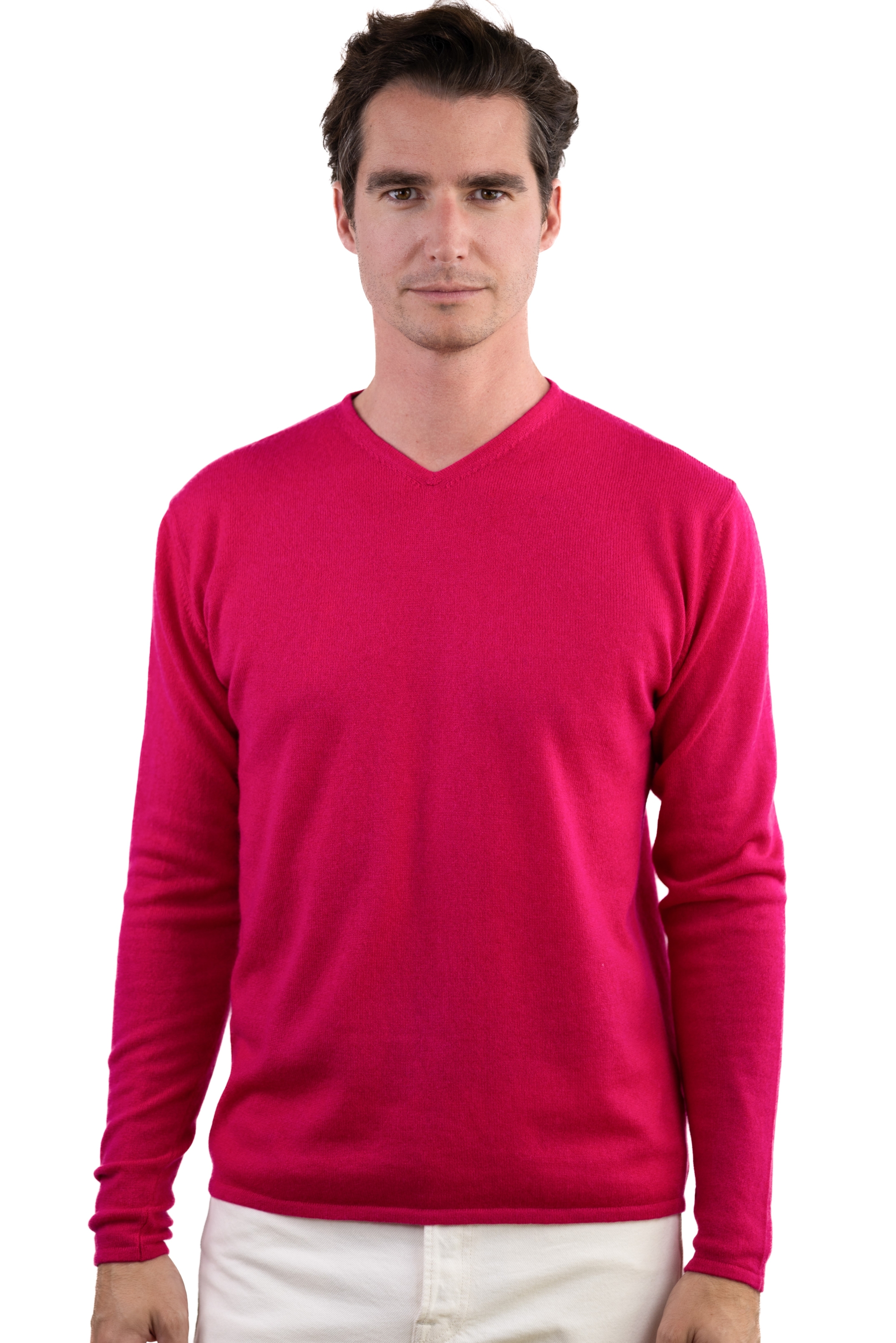 Cashmere men v necks wamin lipstick l