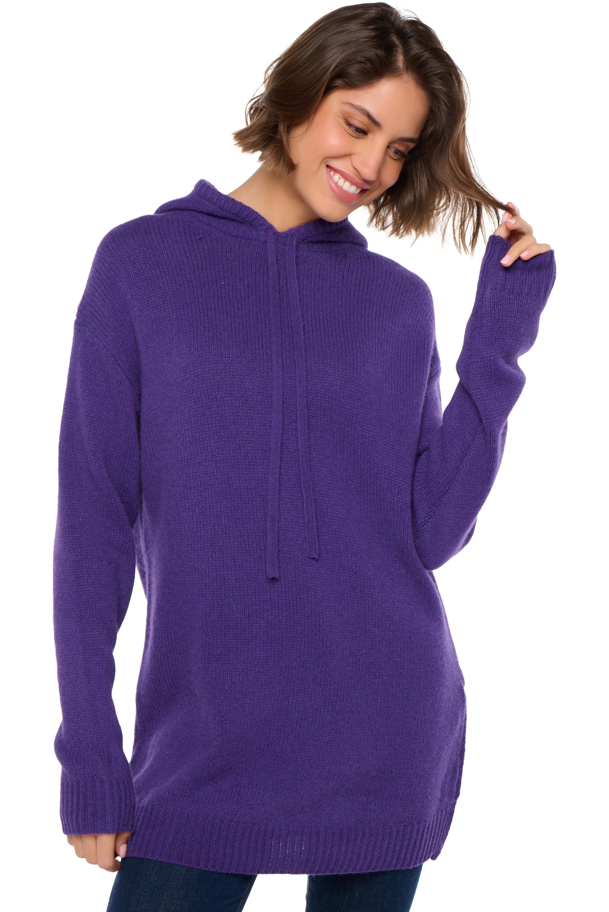 Yak ladies cocooning veria deep purple m